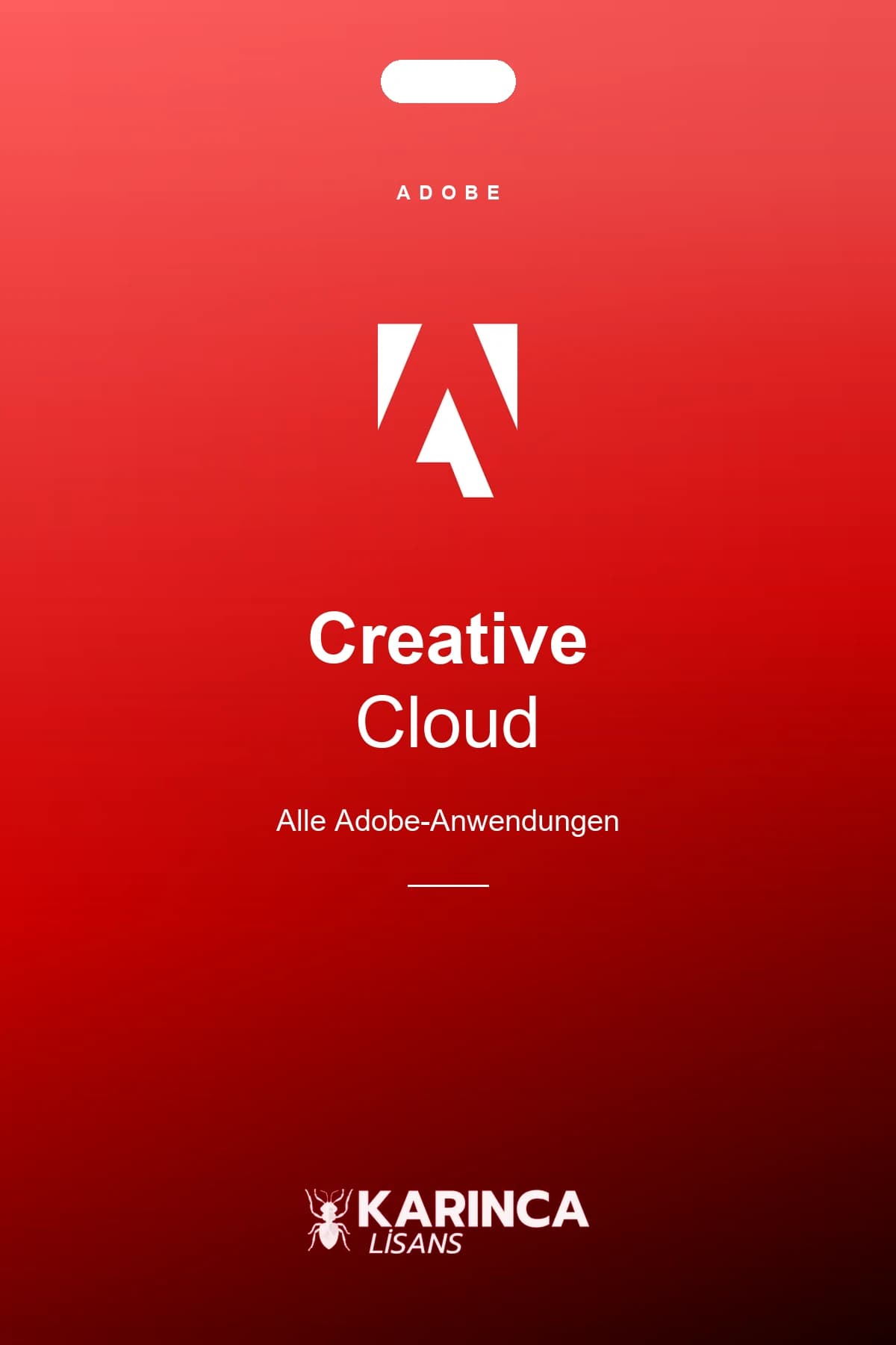 Adobe Creative Cloud Zugang für einen Monat – Produktbild von Karınca Lisans