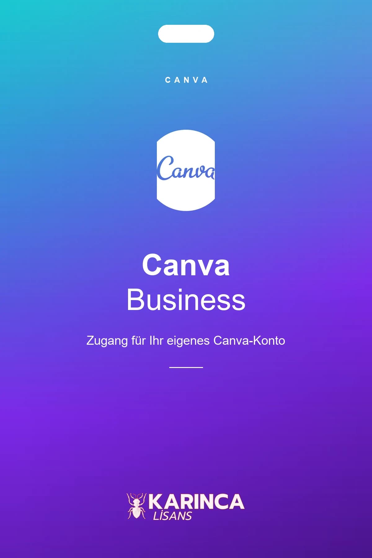 Canva Business Zugang per Einladung – Produktbild von Karınca Lisans