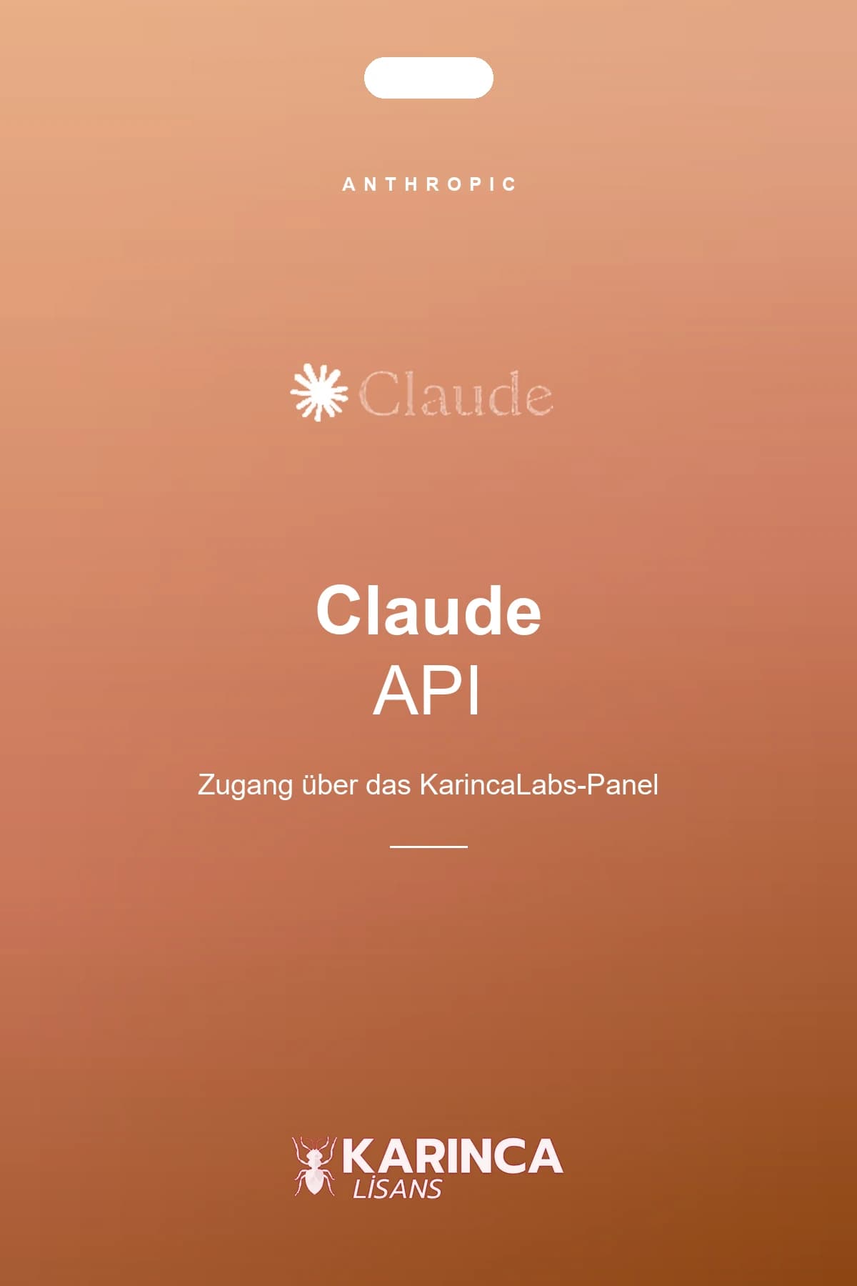 Claude API-Zugang über das KarincaLabs-Panel – Produktbild von Karınca Lisans