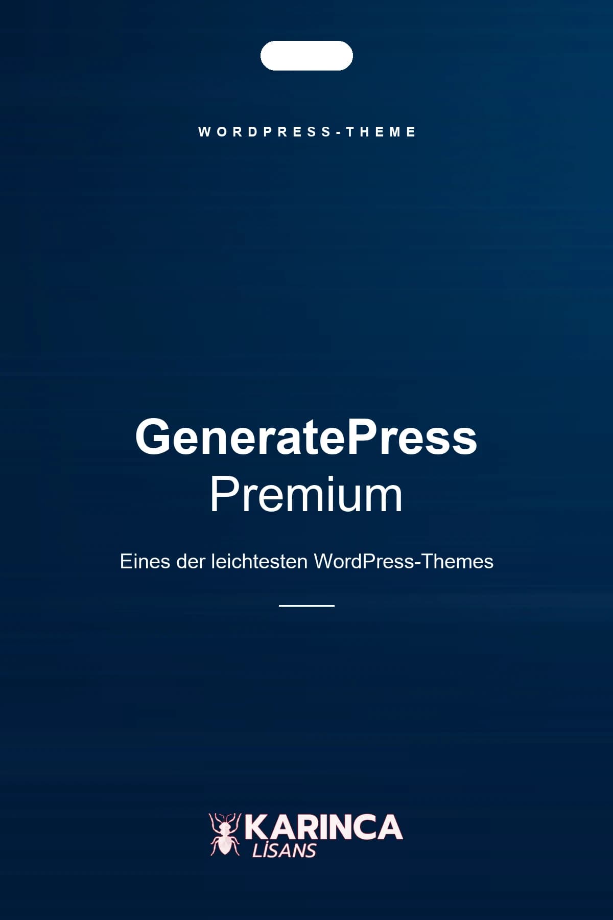 GeneratePress Premium Lizenz für WordPress – Produktbild von Karınca Lisans