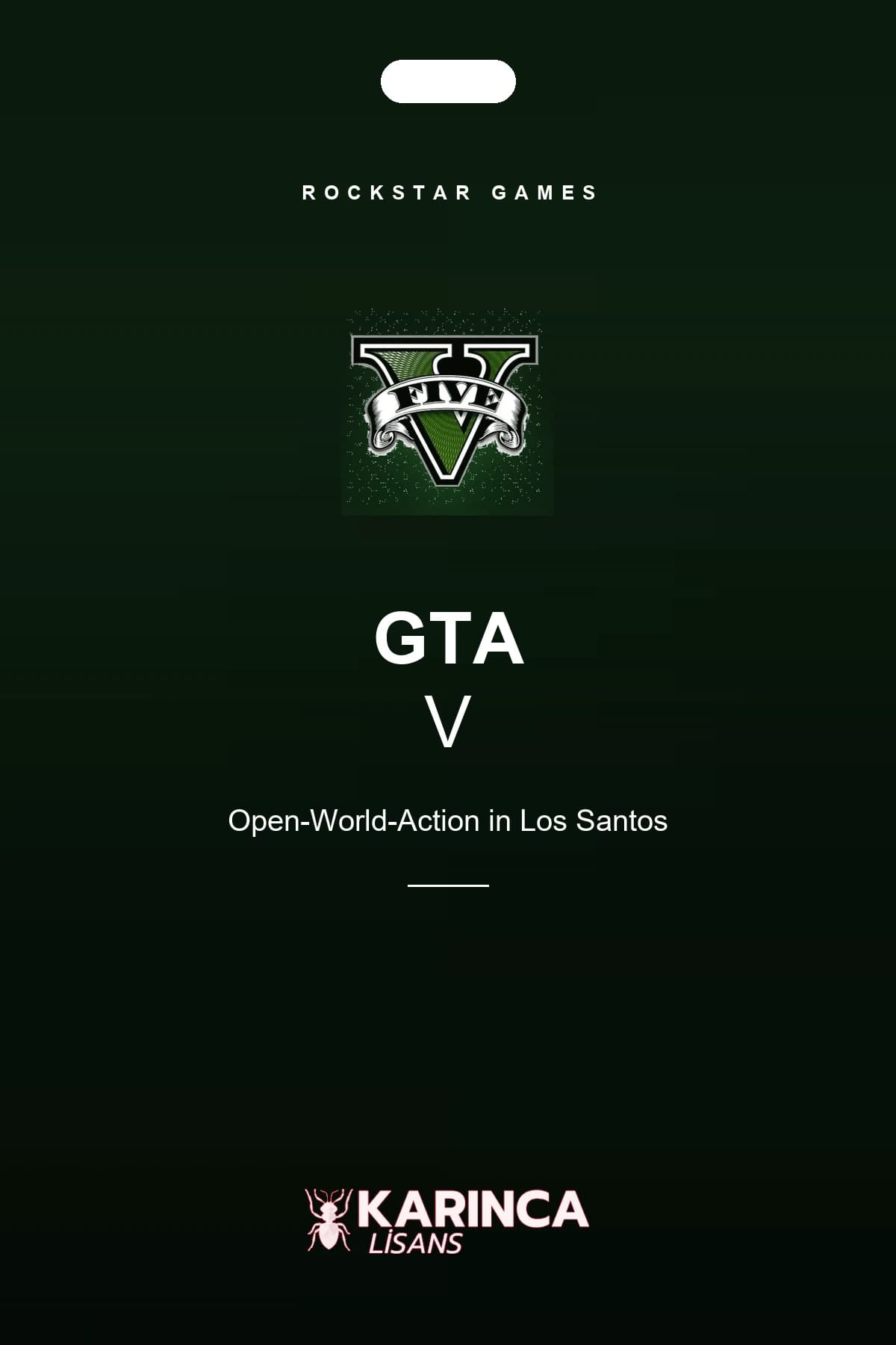 Grand Theft Auto V als Steam-Konto für den PC – Produktbild von Karınca Lisans