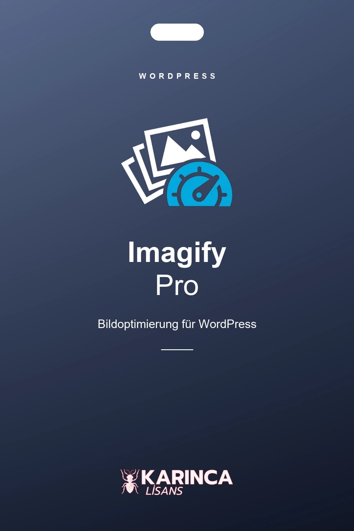 Imagify Pro Lizenz für WordPress – Produktbild von Karınca Lisans