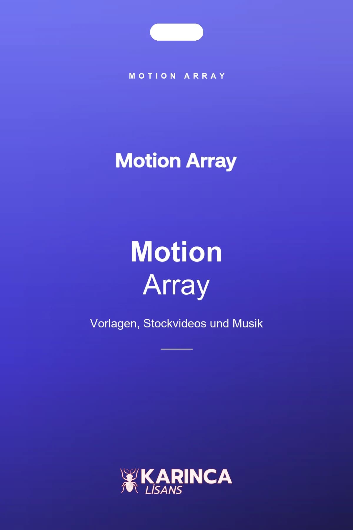 Motion Array Zugang für Videoproduktion – Produktbild von Karınca Lisans