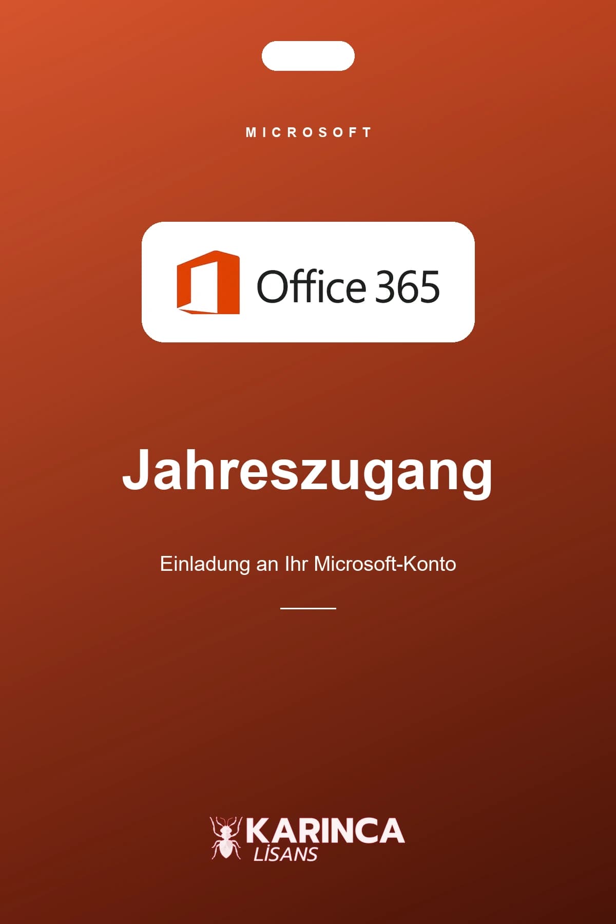 Office 365 Einladung an das eigene Microsoft-Konto – Produktbild von Karınca Lisans