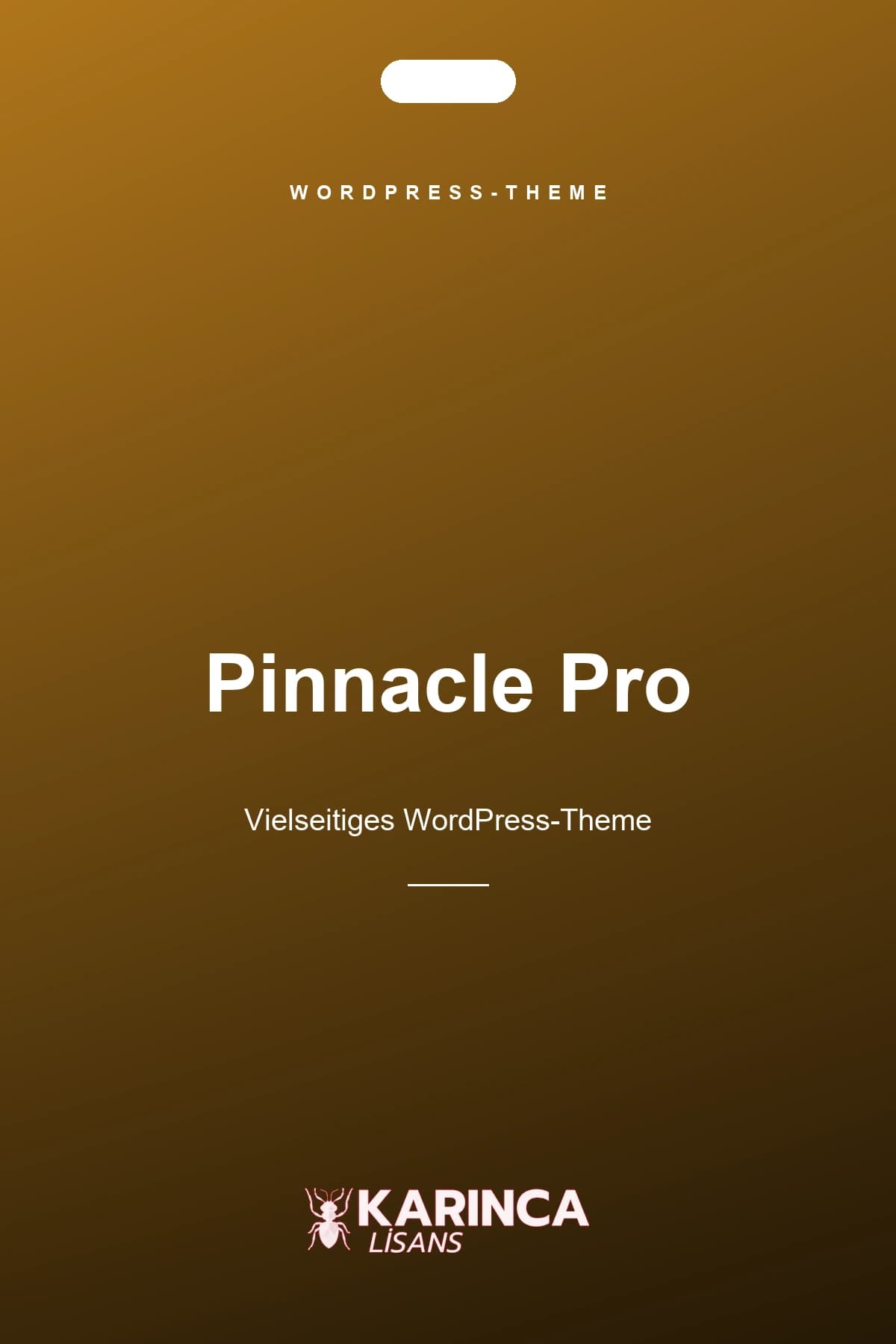 Pinnacle Pro Theme Lizenz für WordPress – Produktbild von Karınca Lisans