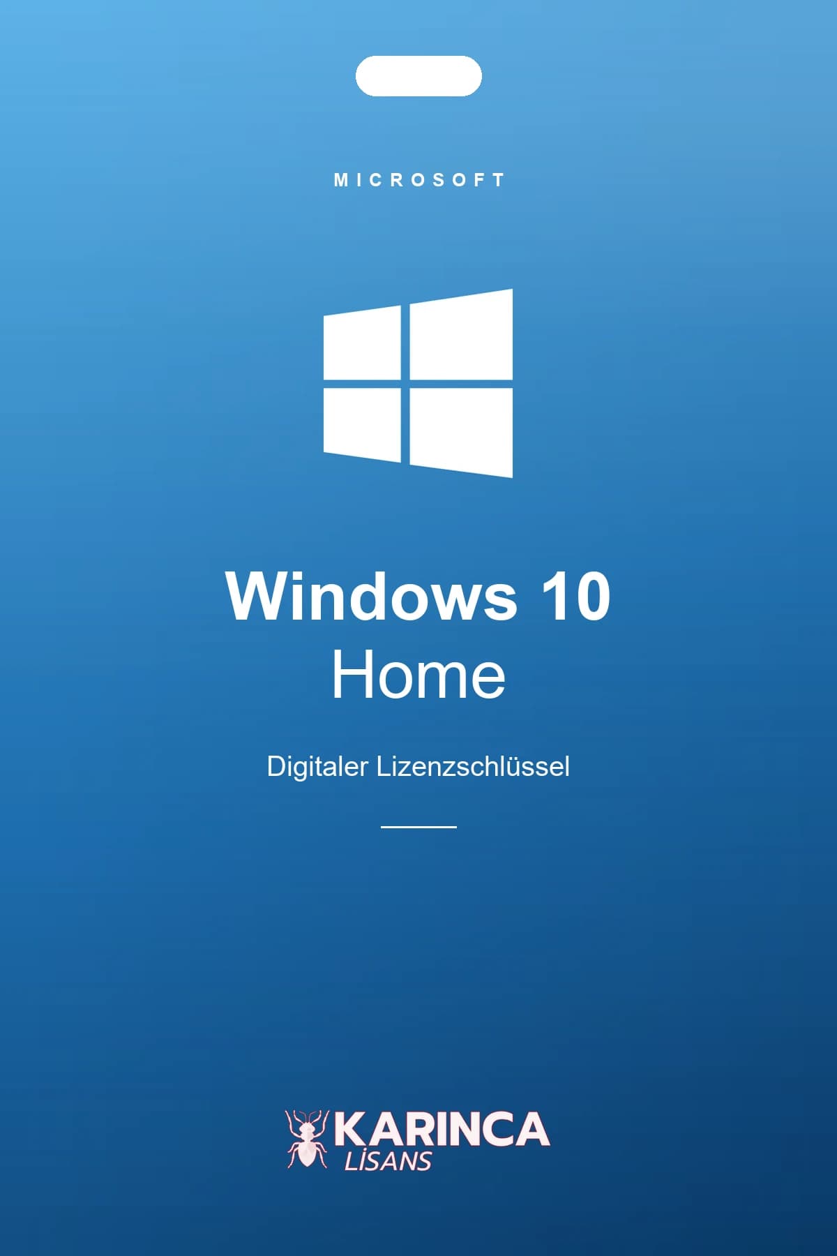 Windows 10 Home Product Key – Produktbild von Karınca Lisans