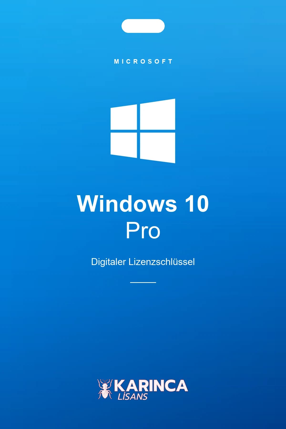 Windows 10 Pro Product Key – Produktbild von Karınca Lisans