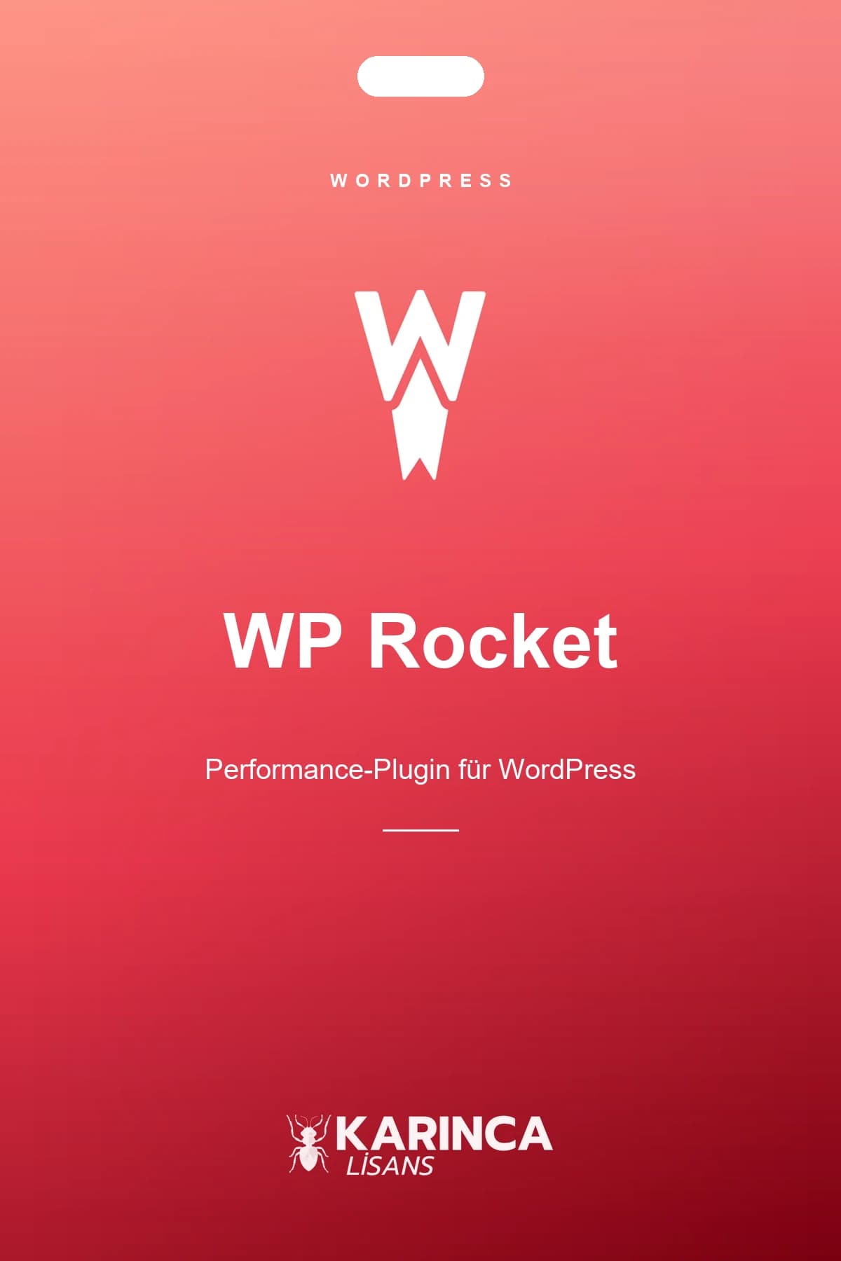 WP Rocket Lizenz für WordPress – Produktbild von Karınca Lisans