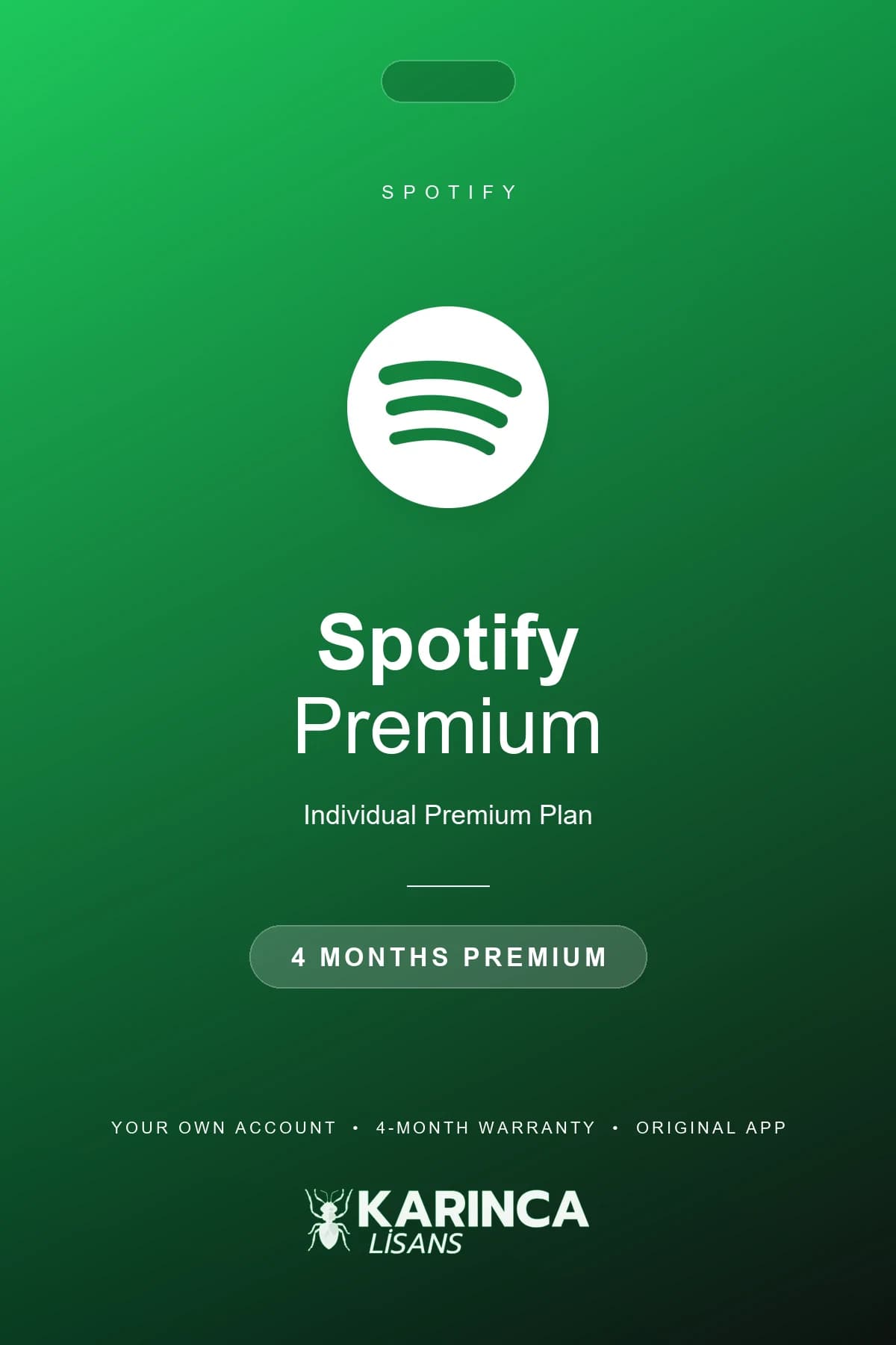 buy spotify premium 4 months