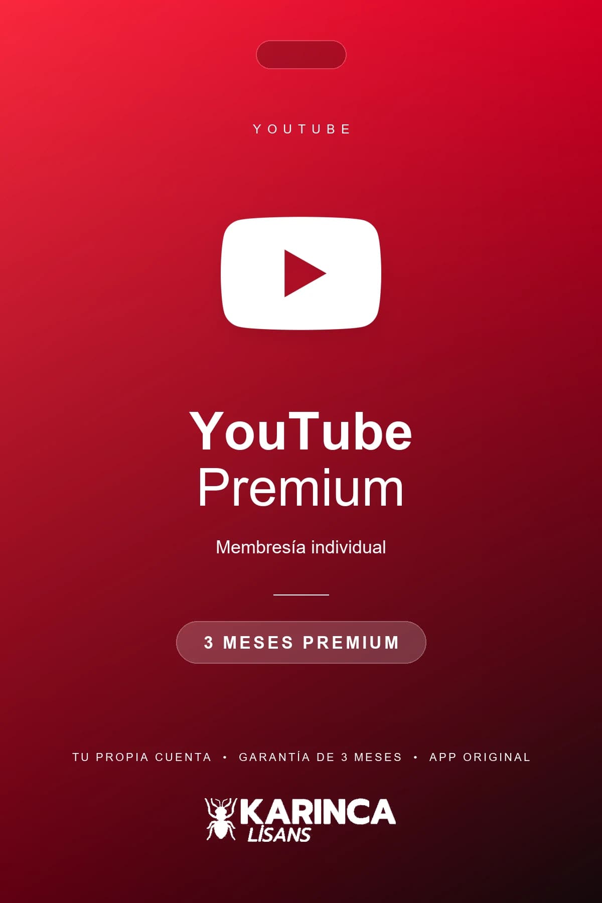 Comprar YouTube Premium 3 meses