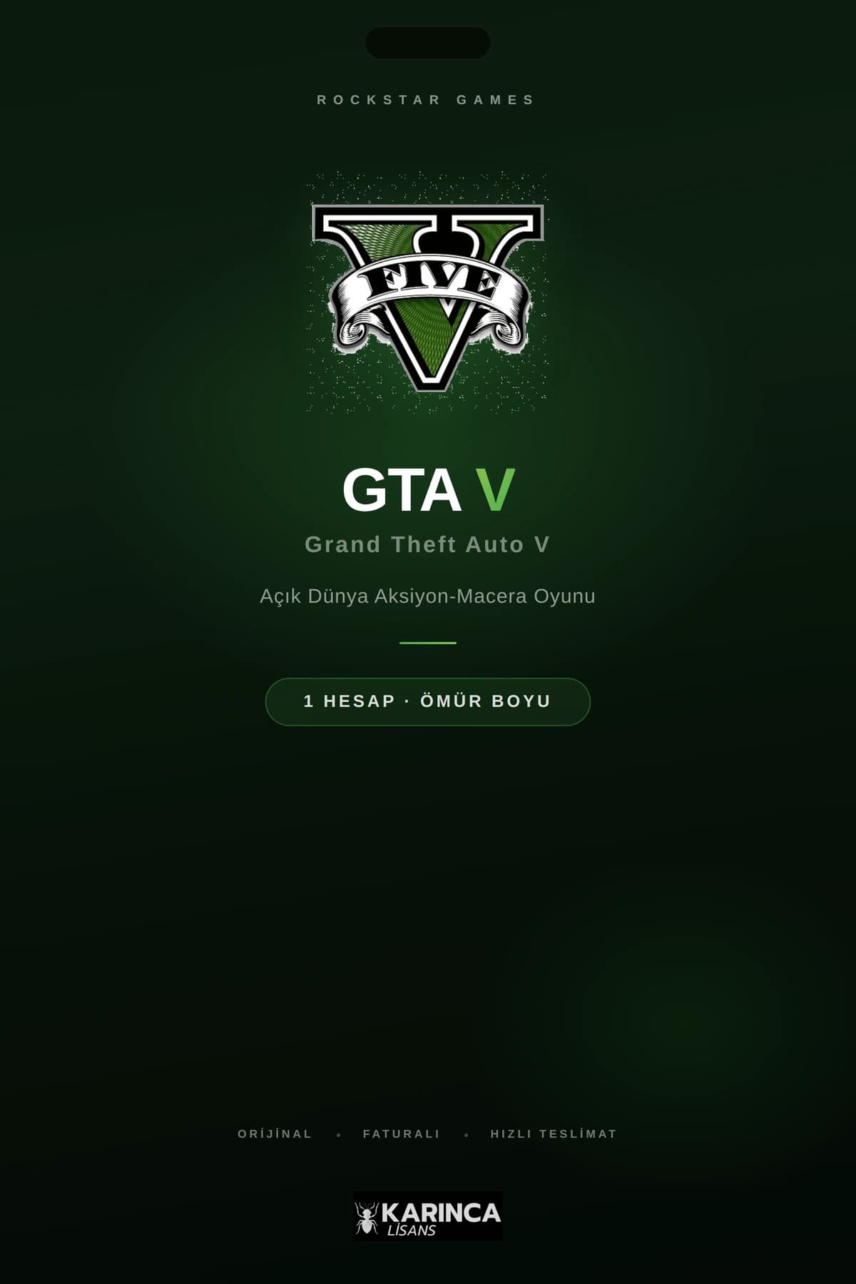 Grand Theft Auto V satın al