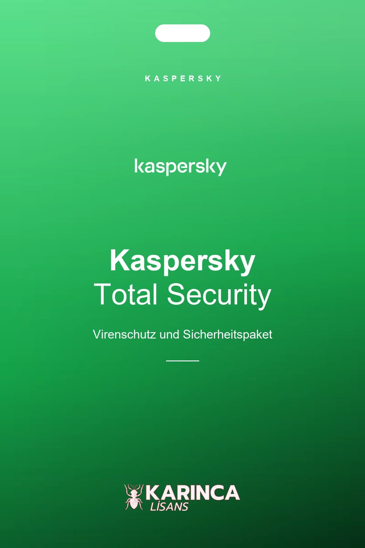 Kaspersky Total Security Lizenz für ein Jahr – Produktbild von Karınca Lisans