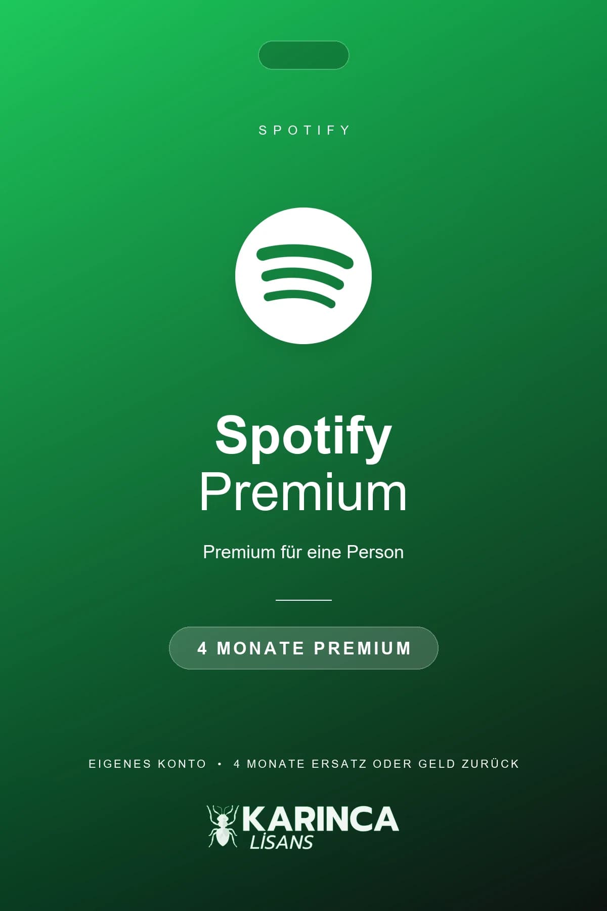Spotify Premium für 4 Monate als Code