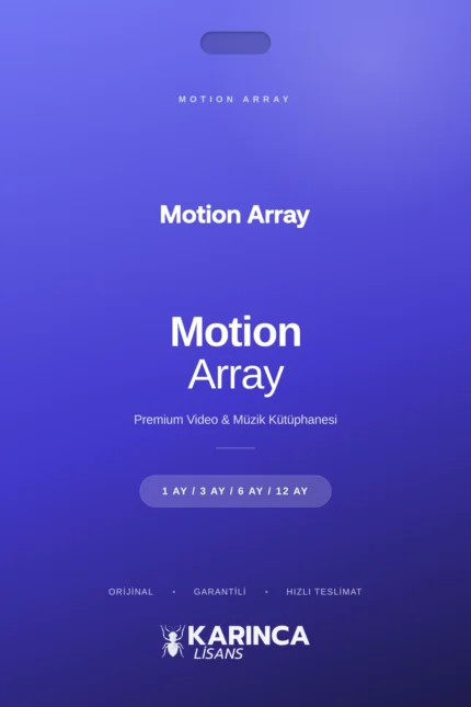 Motion Array Premium Lisans Satın Al