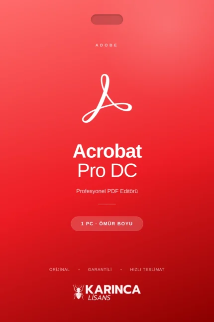adobe acrobat pro dc lisans