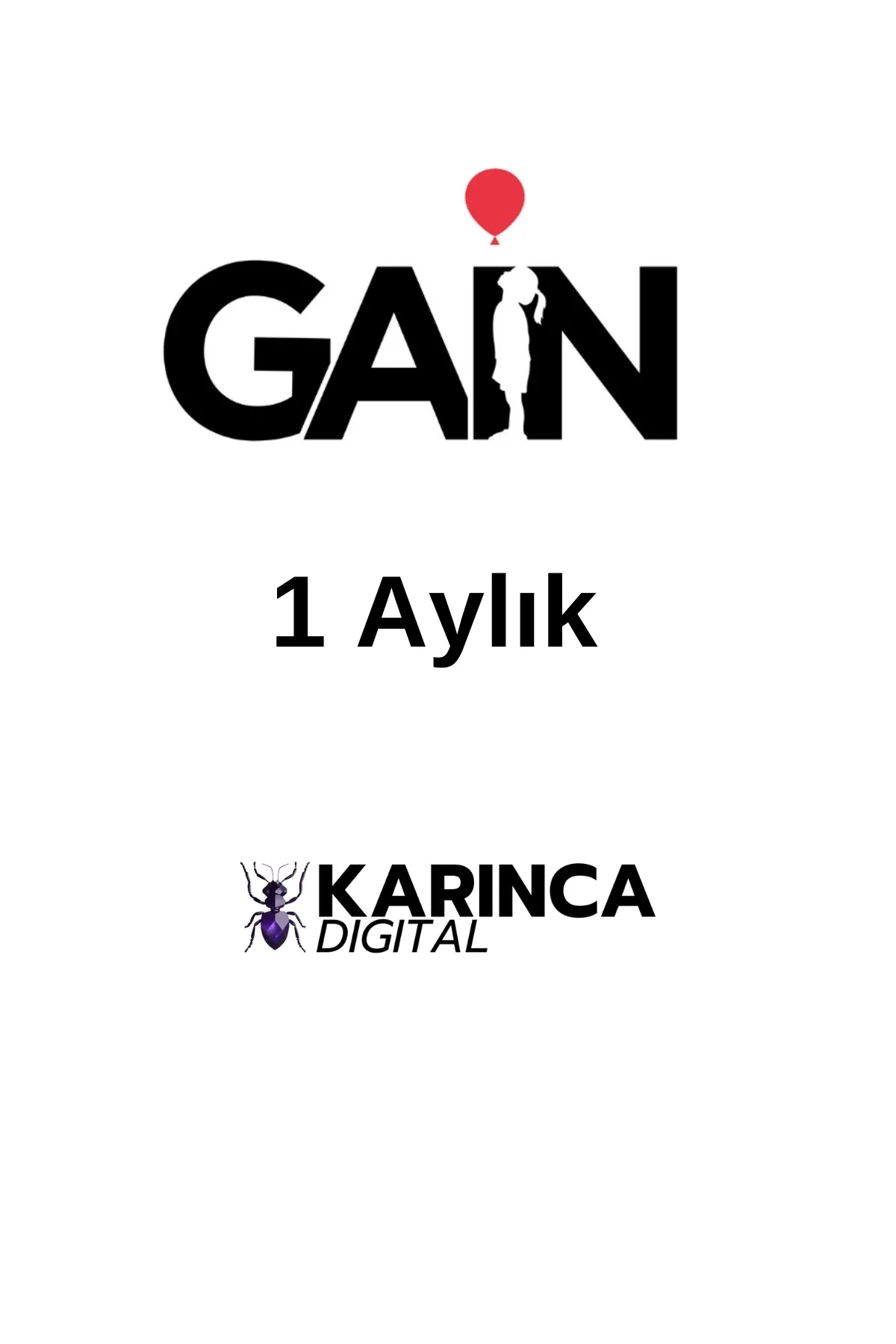 GAIN 1 Aylık Üyelik Kodu Dijital